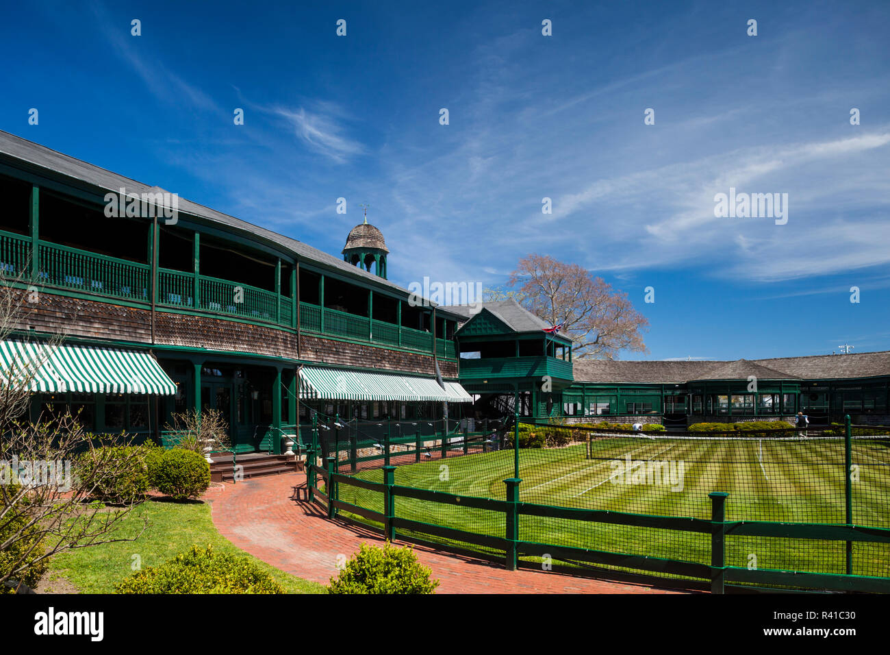 USA, Rhode Island, Newport, International Tennis Hall of Fame Stock