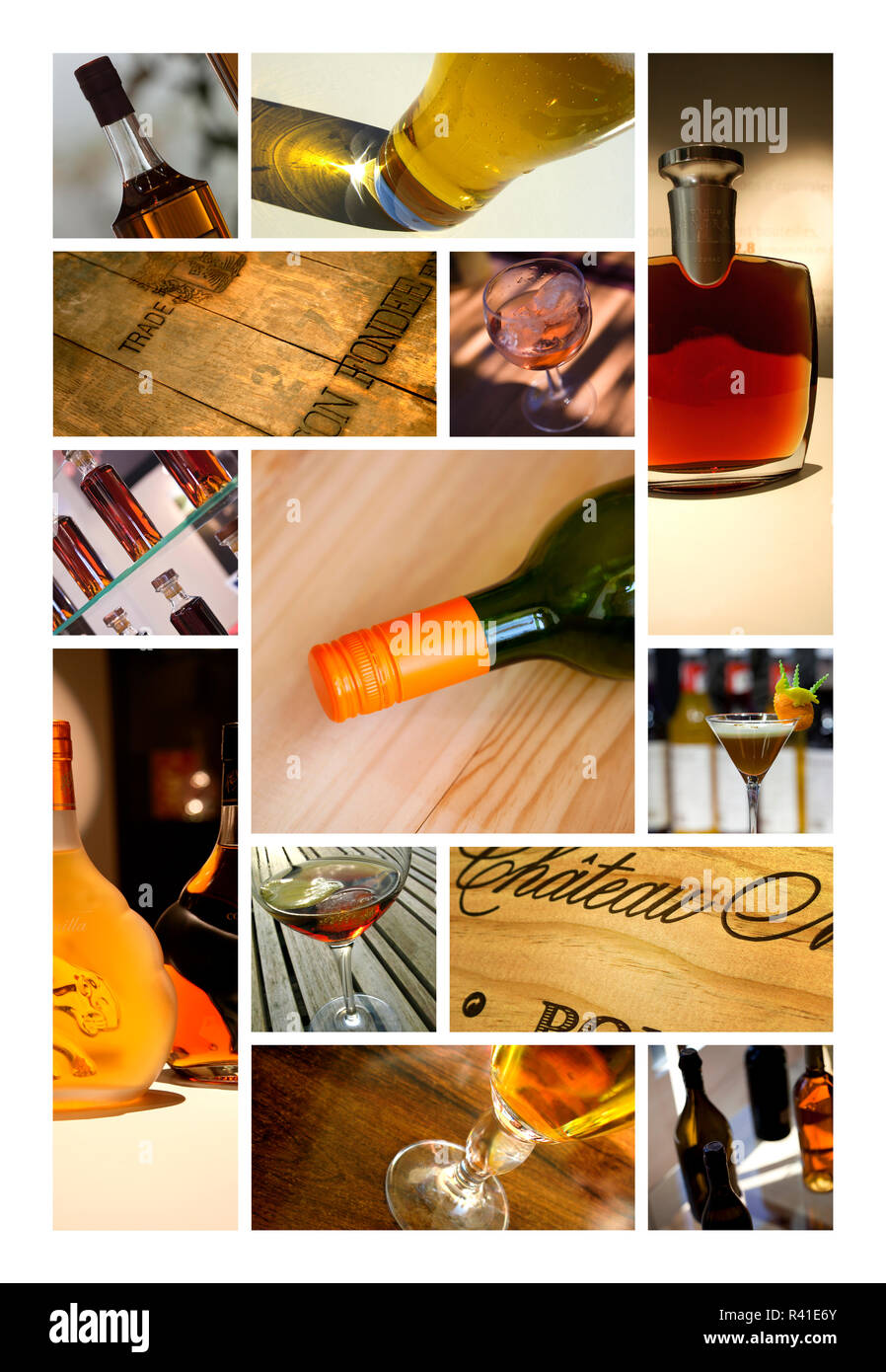 Wine and liquors Stock Photo Alamy