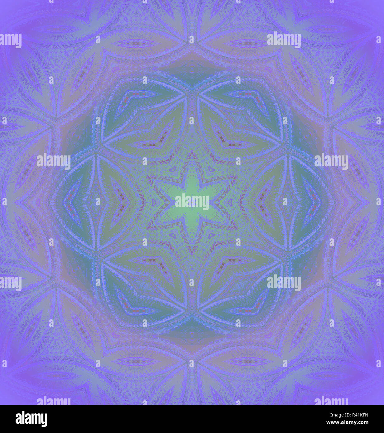 Abstract geometric background, seamless floral pattern in purple violet ...