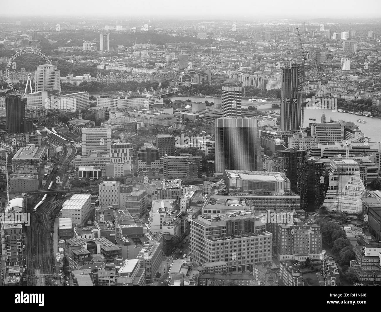 London vista cityscape view Black and White Stock Photos & Images - Alamy