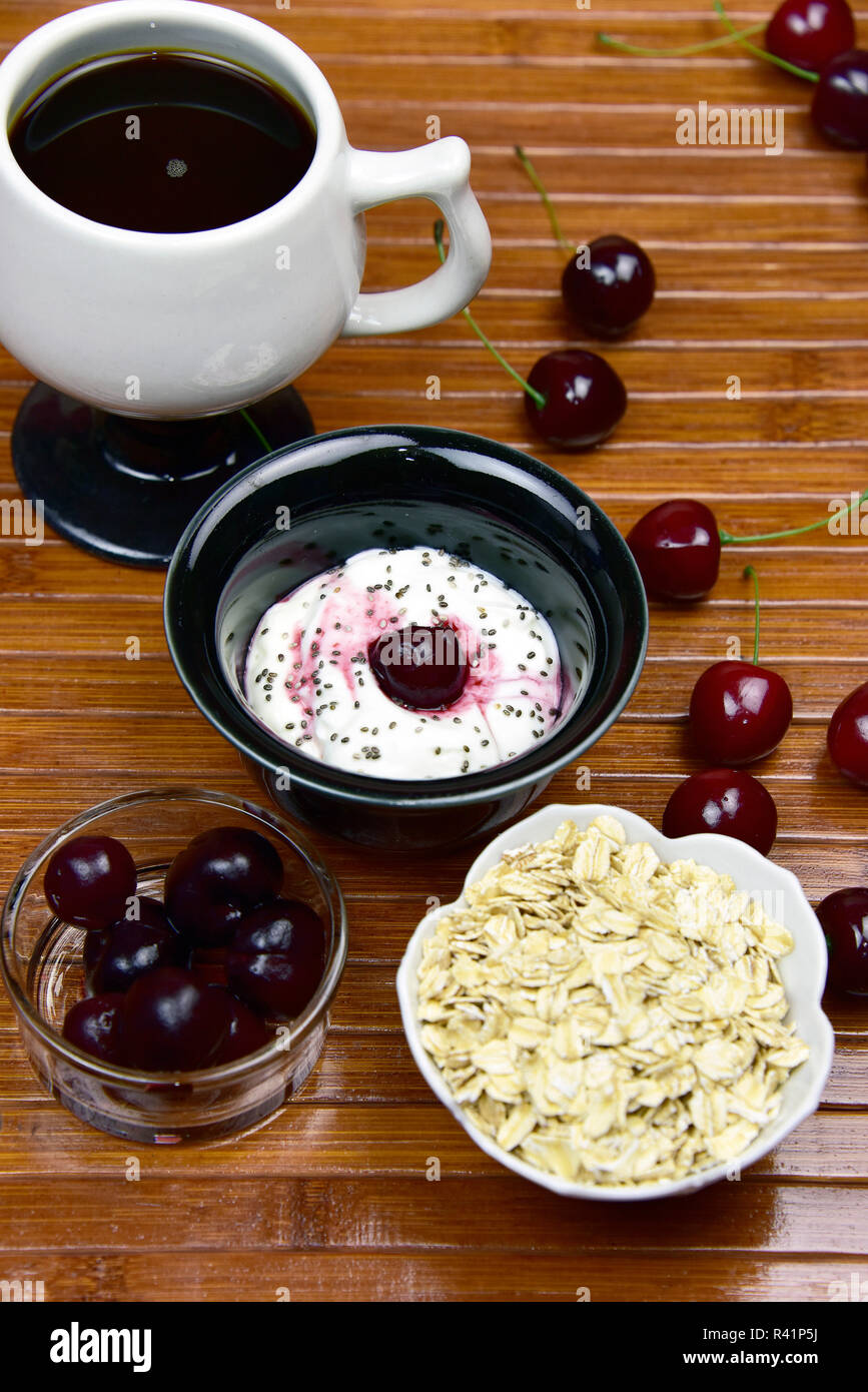 Probiotic Greek Style Yogurt Stock Photo Alamy