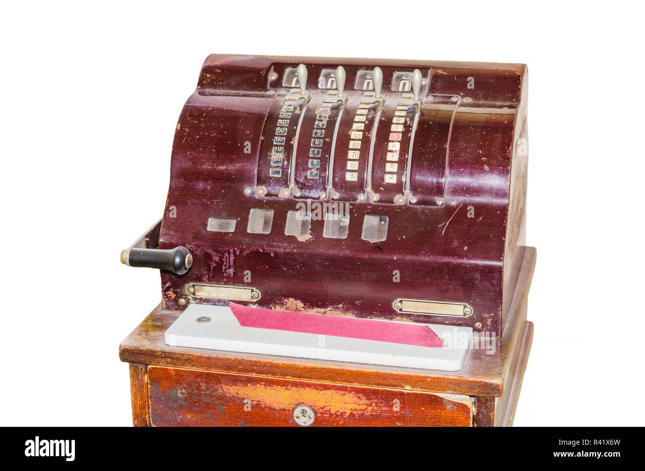 old antique cash register Stock Photo - Alamy
