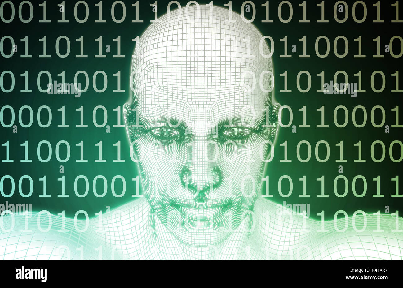 Digital Warfare Stock Photo