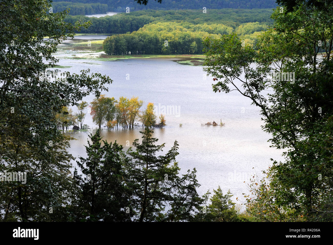 Mississippi River, The Driftless Area, Wisconsin Stock Photo Alamy