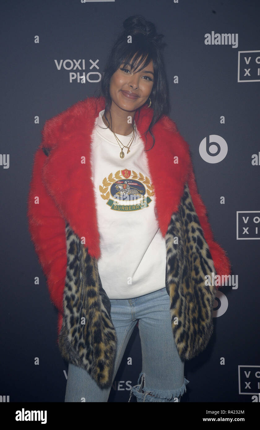 Various celebrities attend VOXI House Party  Featuring: Maya Jama Where: London, United Kingdom When: 24 Oct 2018 Credit: WENN.com Stock Photo