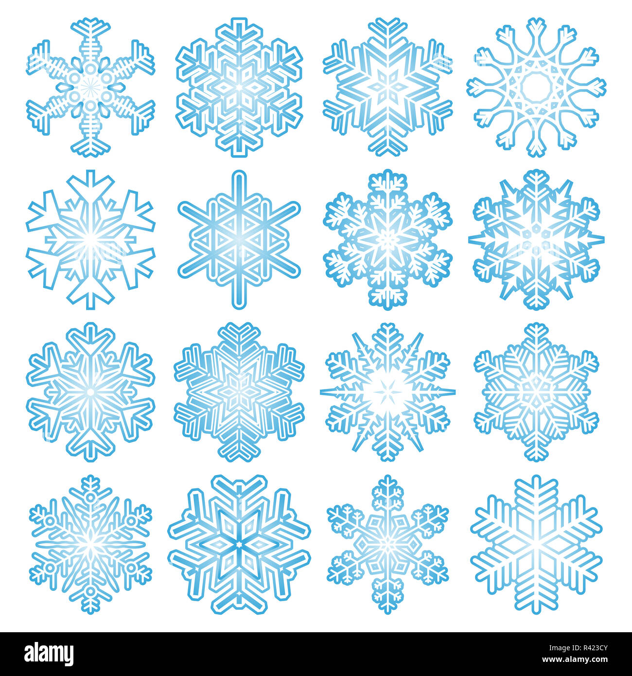 collection of blue snowflakes Stock Photo Alamy collection of blue snowflakes Stock Photo Alamy