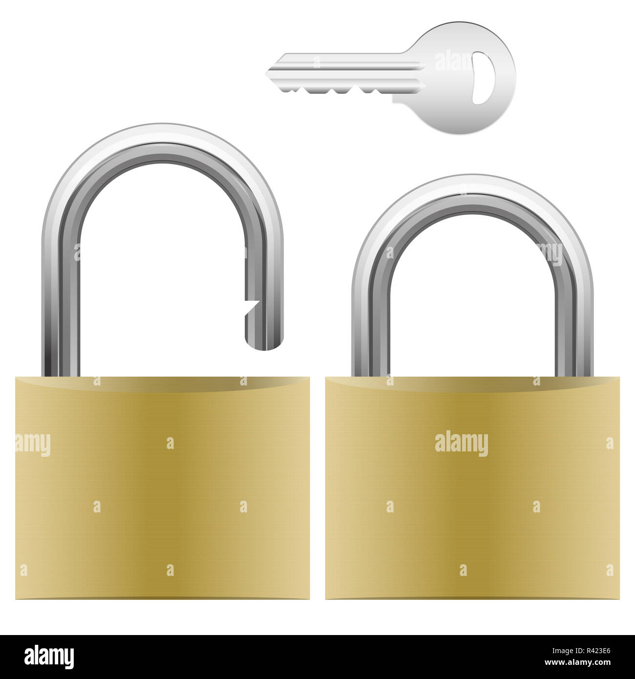 padlock and key Stock Photo Alamy