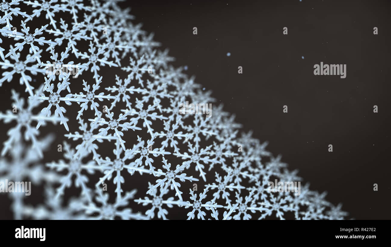 snowflakes array tracking background black white Stock Photo - Alamy