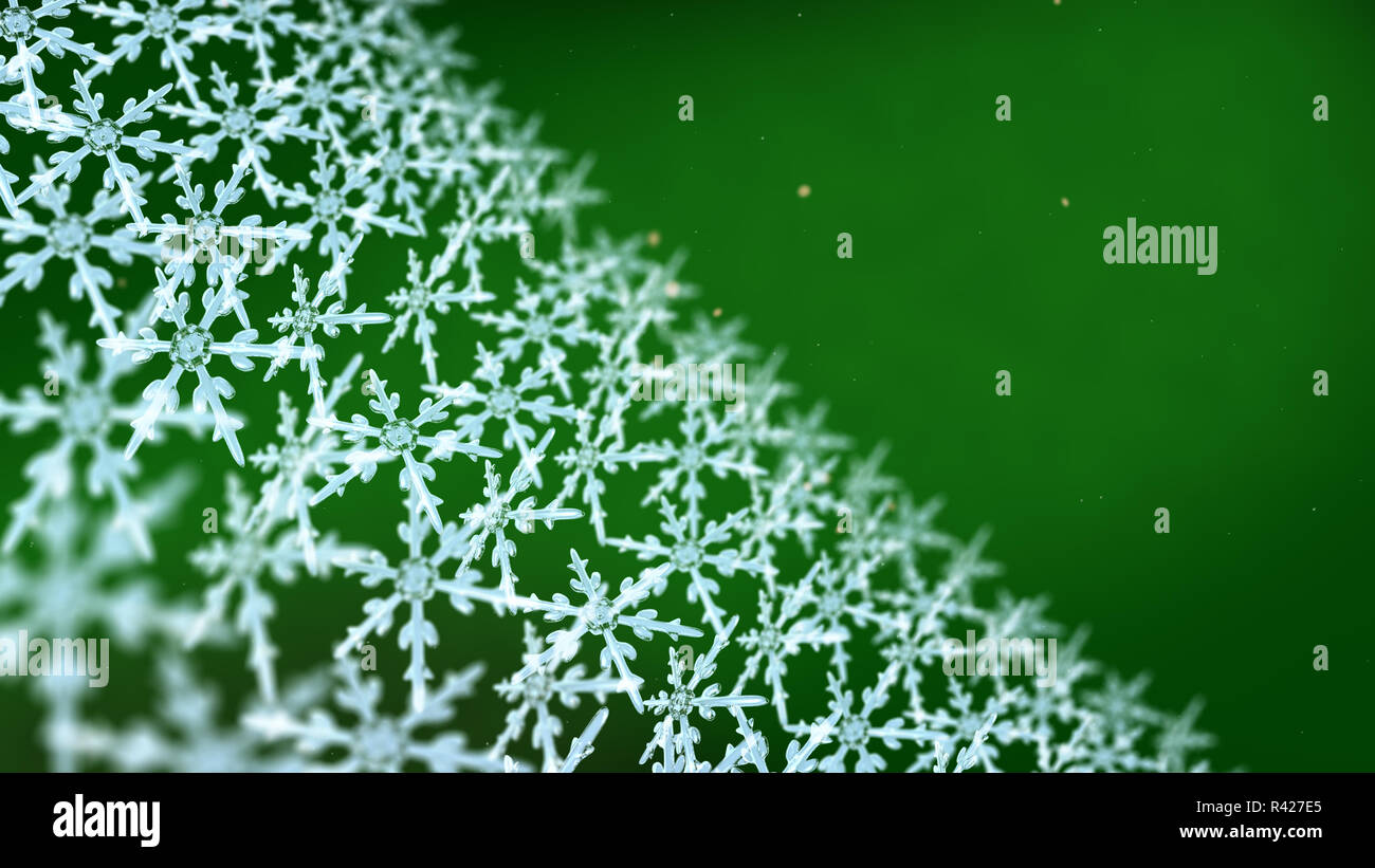 snowflakes array tracking background green Stock Photo - Alamy