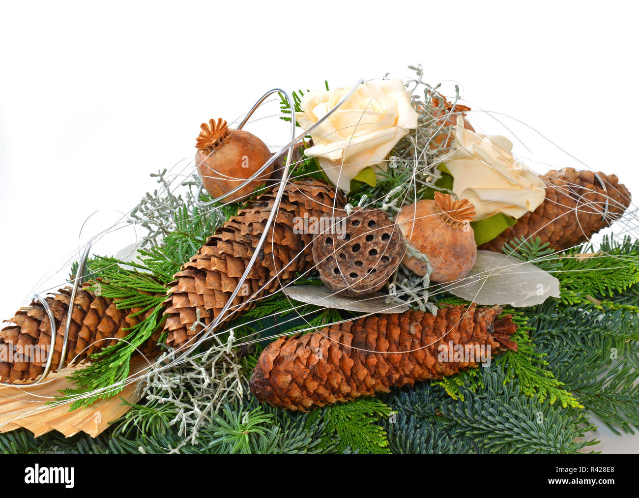 grave arrangement Stock Photo