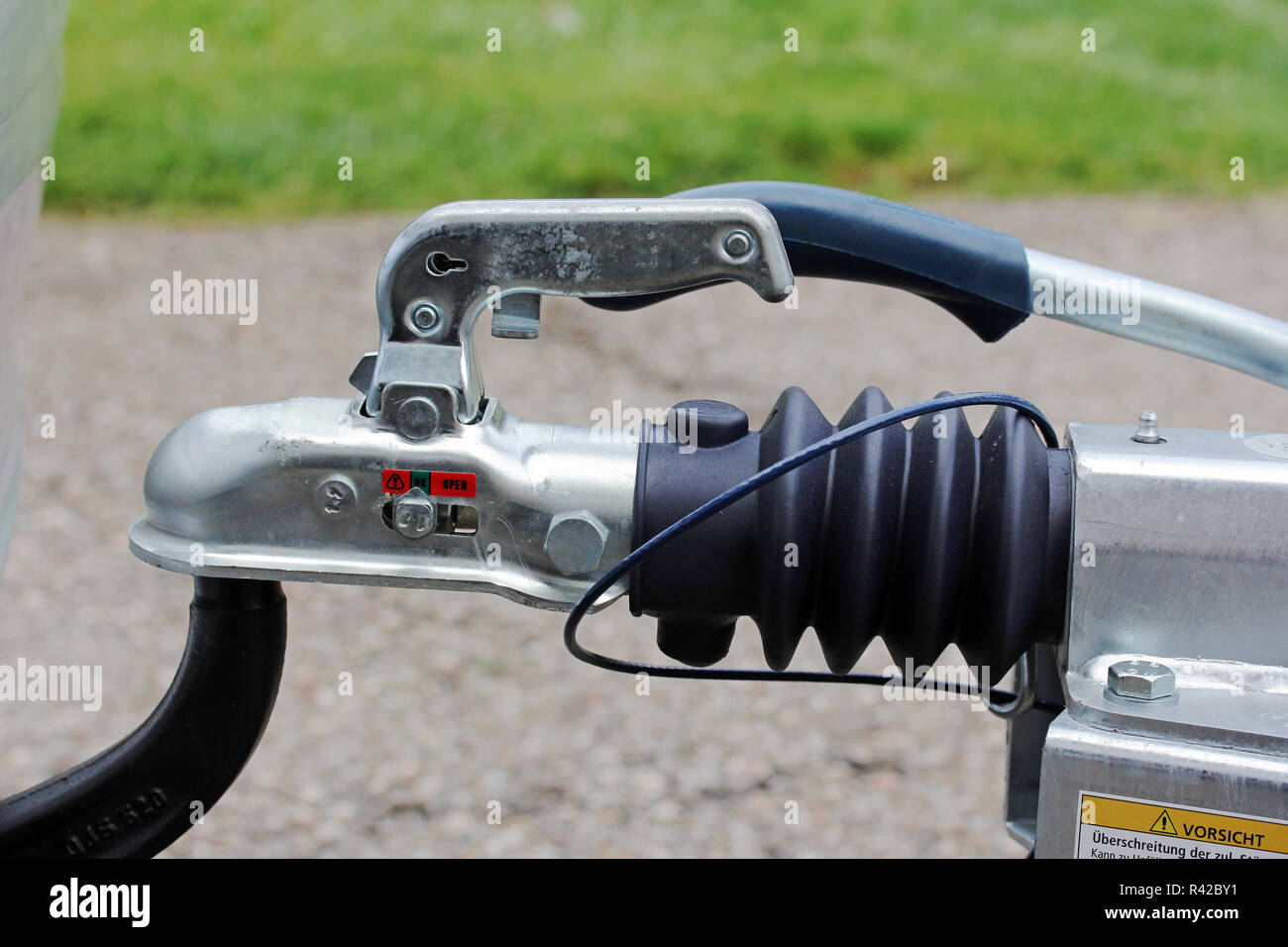 towbar with a trailer Stock Photo Alamy