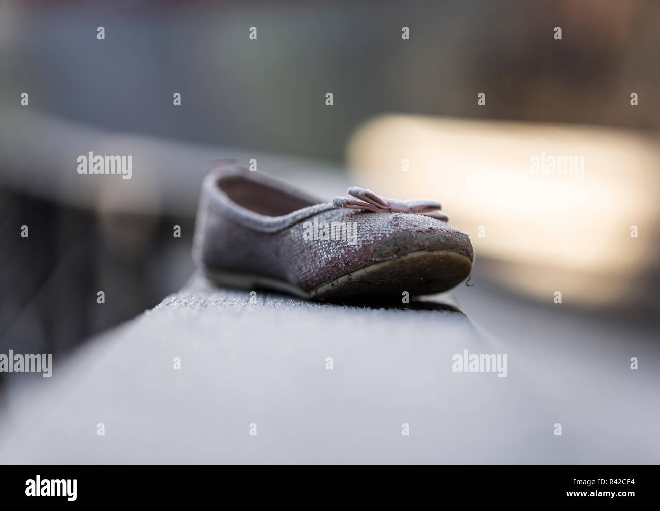 Frosty Girl Shoe Stock Photo - Alamy