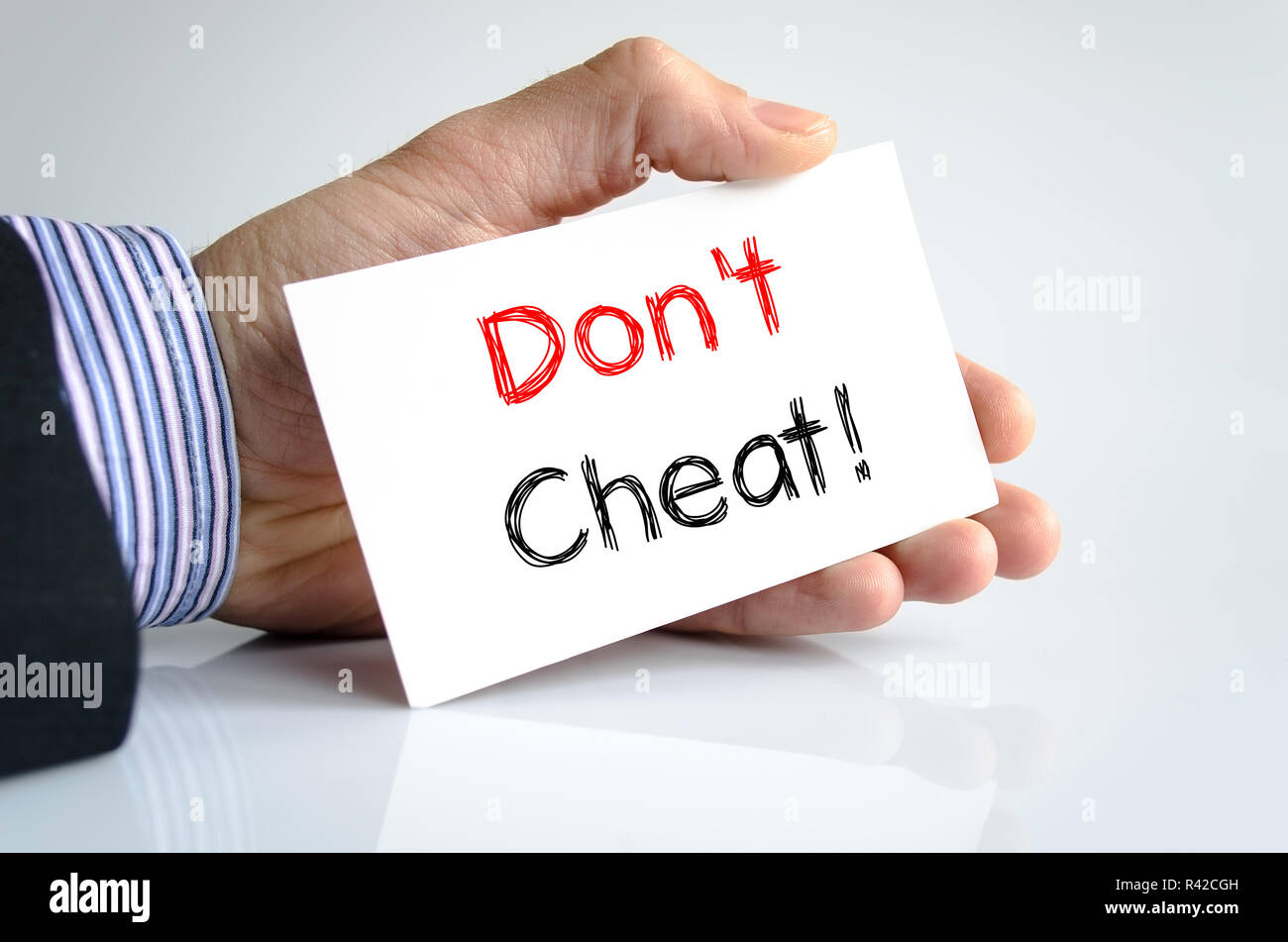 Dont cheat hires stock photography and images Alamy