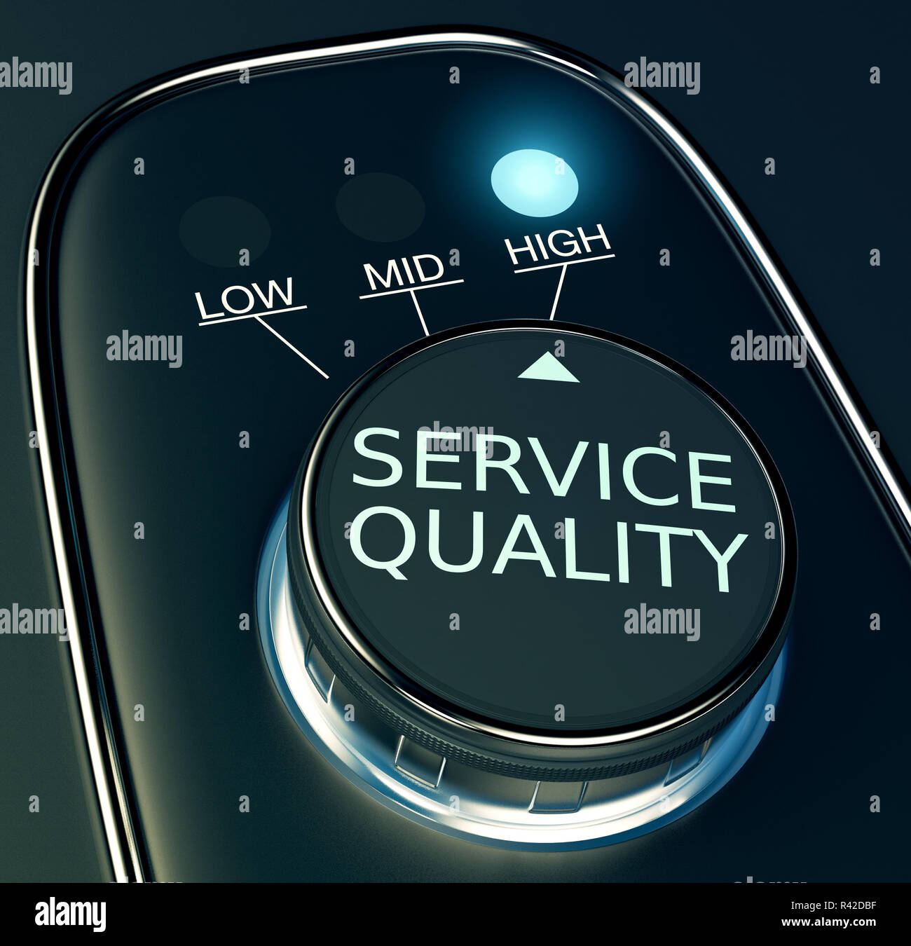 concept of high service quality Stock Photo