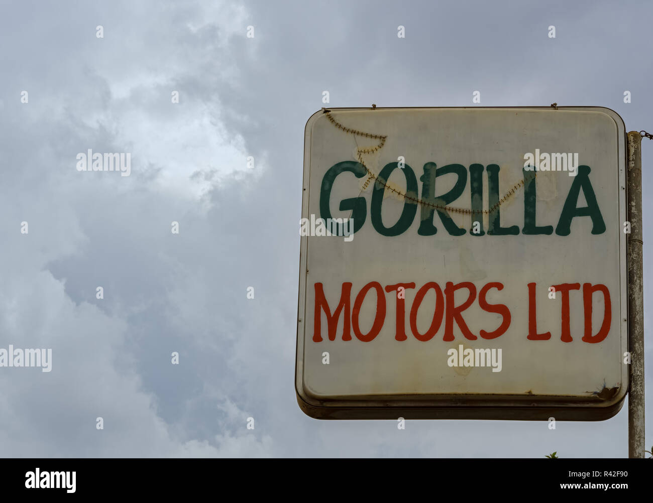 KIGALI,RWANDA OCTOBER 26,2017 Kicukiro Gorilla Motors Ltd. is on KN 3 Road and it's an