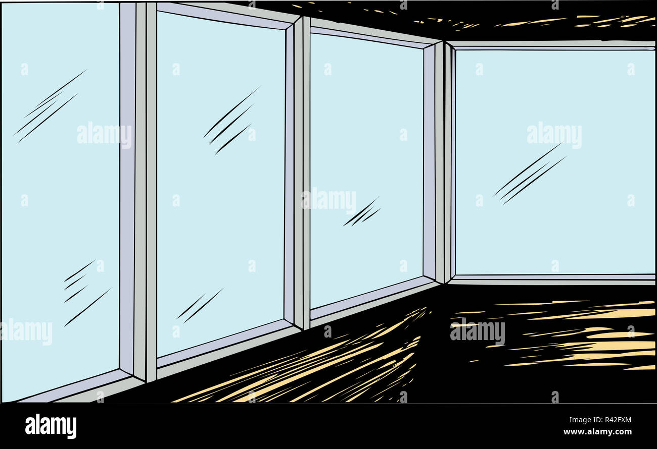 Dark Room Windows Stock Photo Alamy