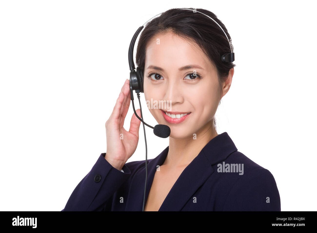 Customer services operator Stock Photo - Alamy