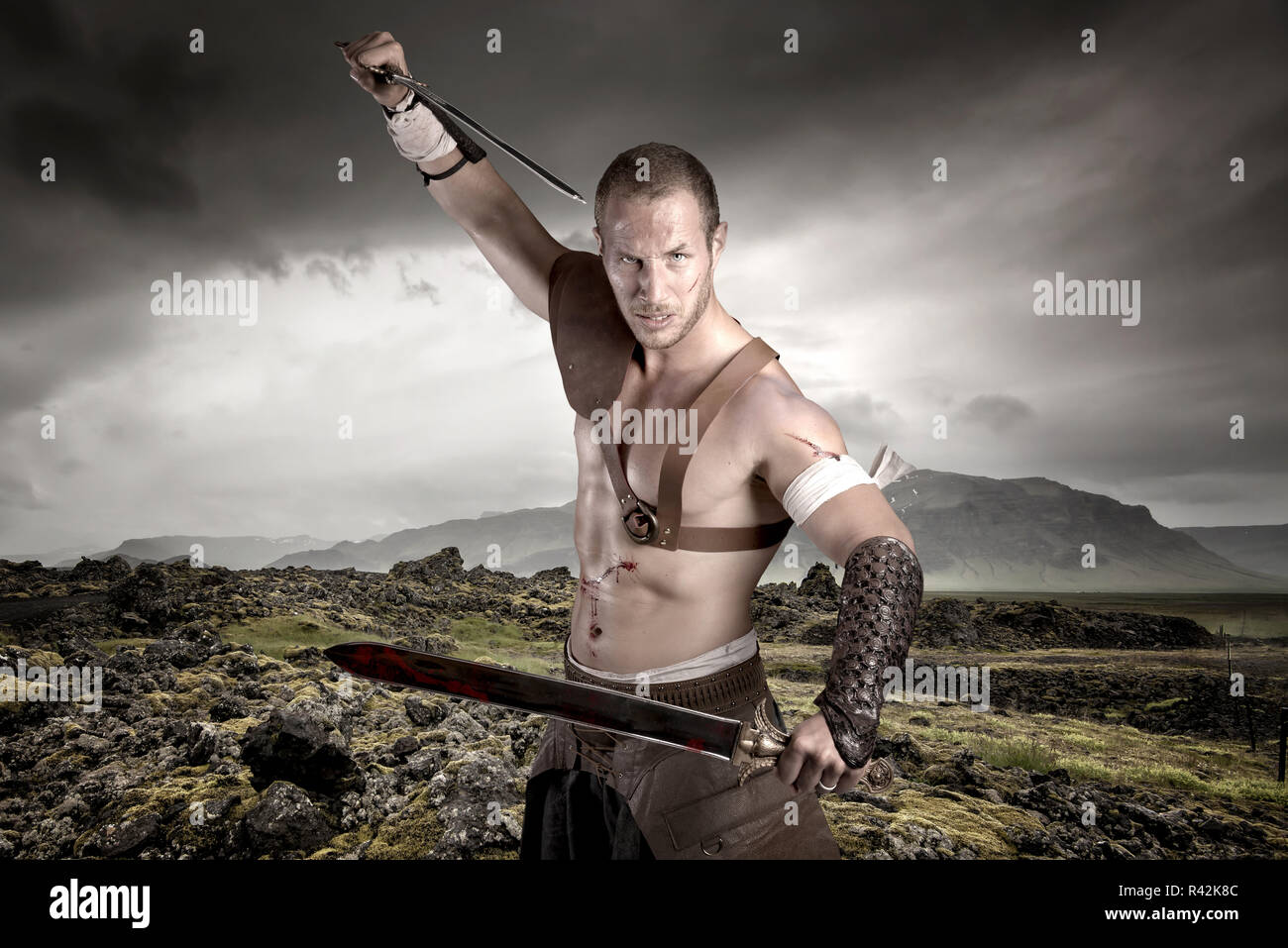 Ancient greek male warrior hi-res stock photography and images - Alamy