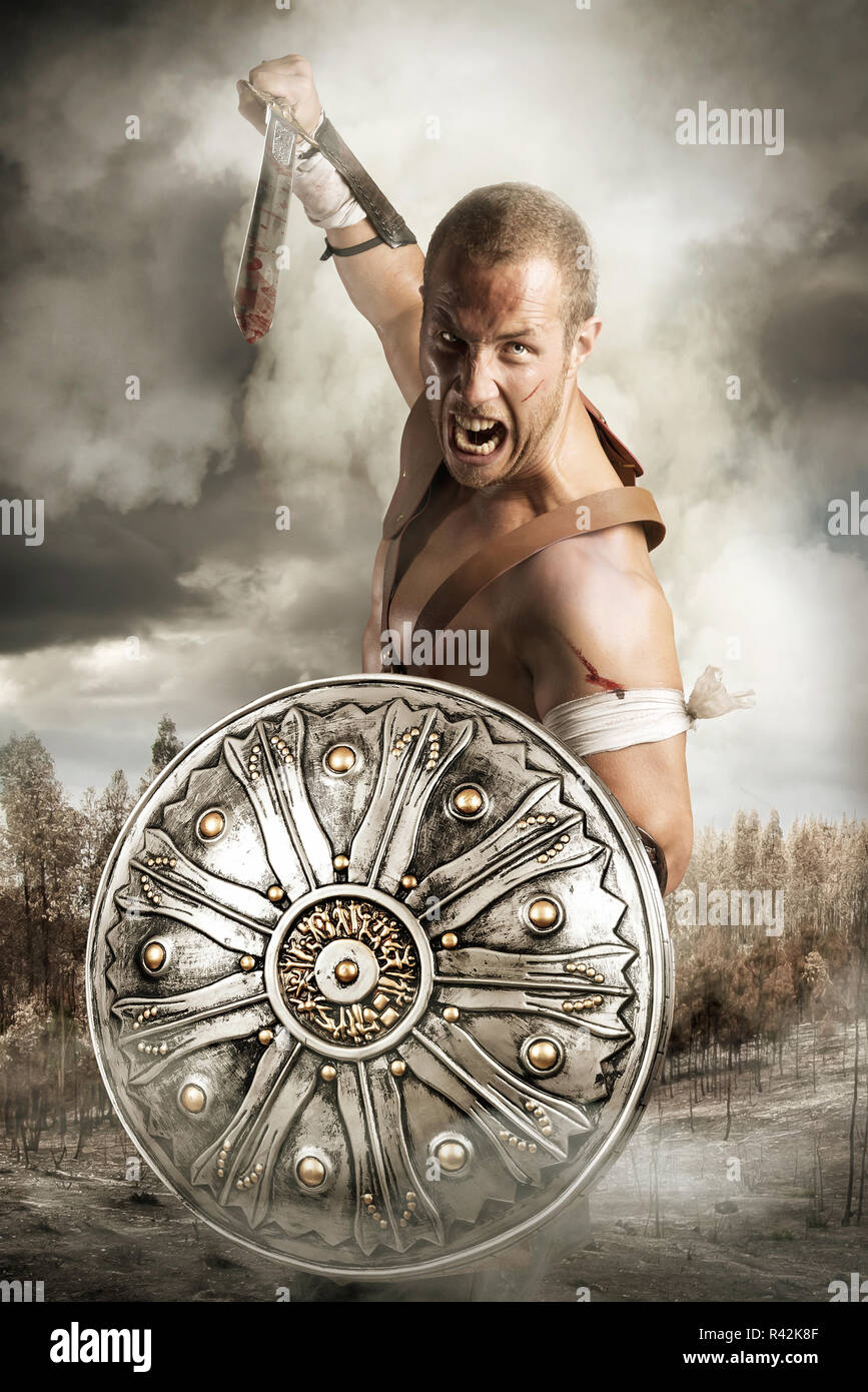 Muscular warrior hi-res stock photography and images - Alamy