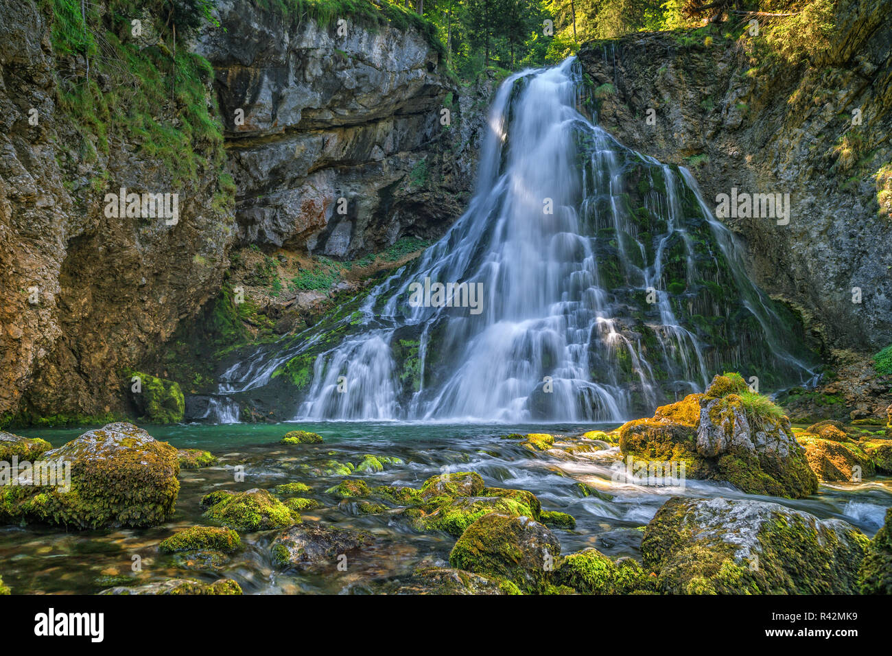 Gollinger Wasserfall Stock Photo Alamy