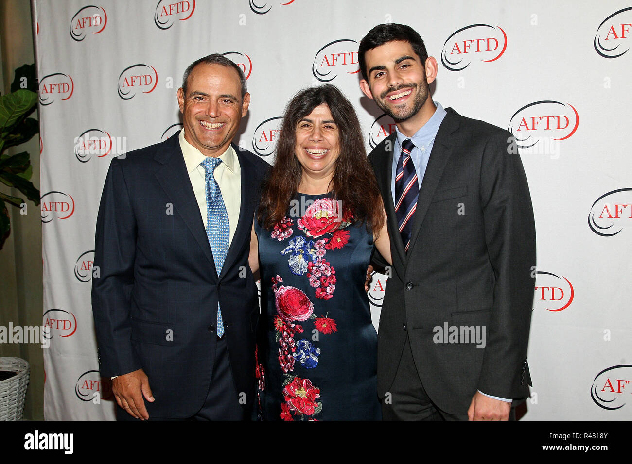 NEW YORK, NY OCTOBER 12 Joseph Mele, Kathy Newhouse Mele and David Mele attend the 2017 AFTD
