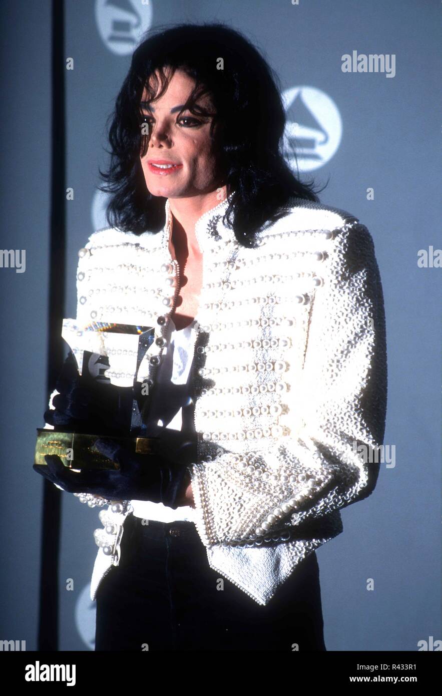 LOS ANGELES, CA - FEBRUARY 24: Singer Michael Jackson attends the 35th Annual Grammy Awards on February 24, 1993 at the Shrine Auditorium in Los Angeles, California. Photo by Barry King/Alamy Stock Photo Stock Photo