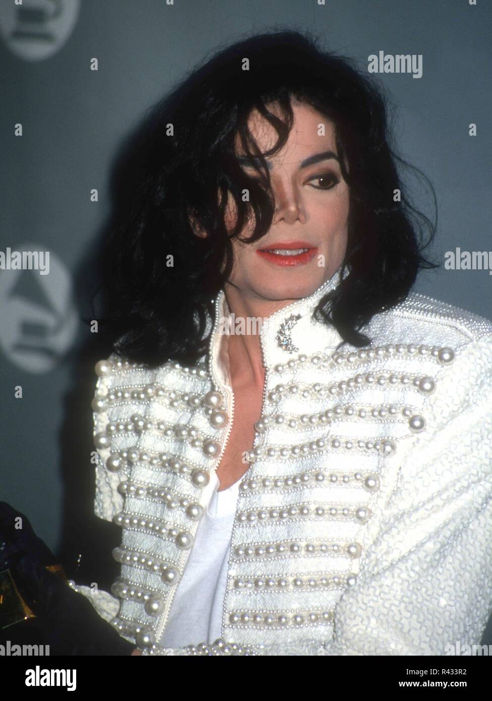 LOS ANGELES, CA - FEBRUARY 24: Singer Michael Jackson attends the 35th Annual Grammy Awards on February 24, 1993 at the Shrine Auditorium in Los Angeles, California. Photo by Barry King/Alamy Stock Photo Stock Photo