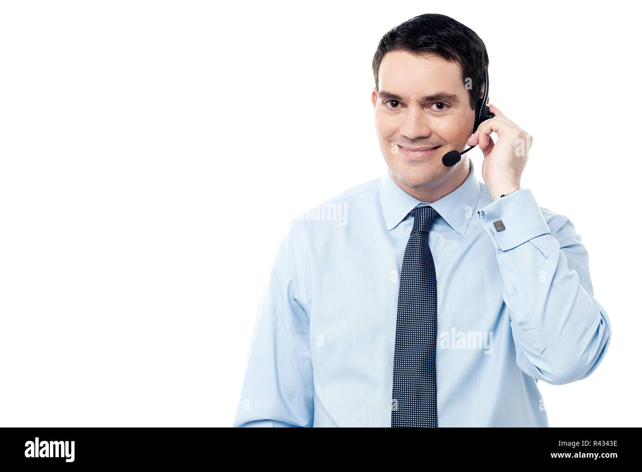 Customer service executive assisting hi res stock photography and
