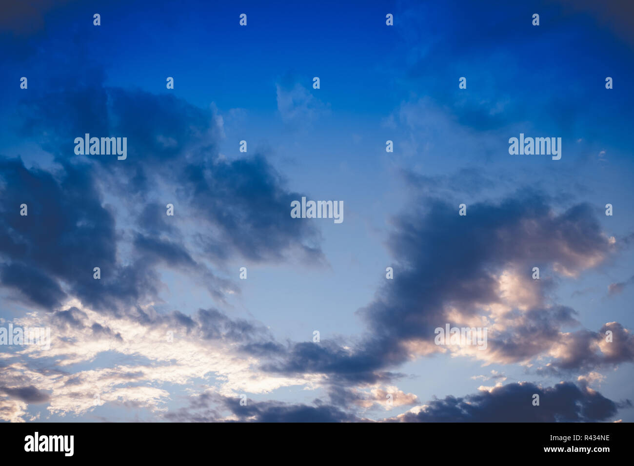 Cloudy blue sky abstract background Stock Photo - Alamy