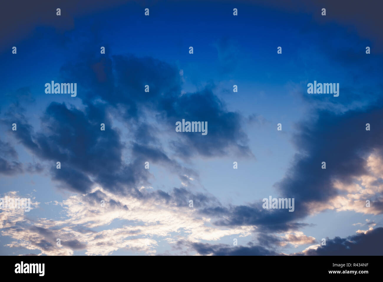 Cloudy blue sky abstract background Stock Photo - Alamy