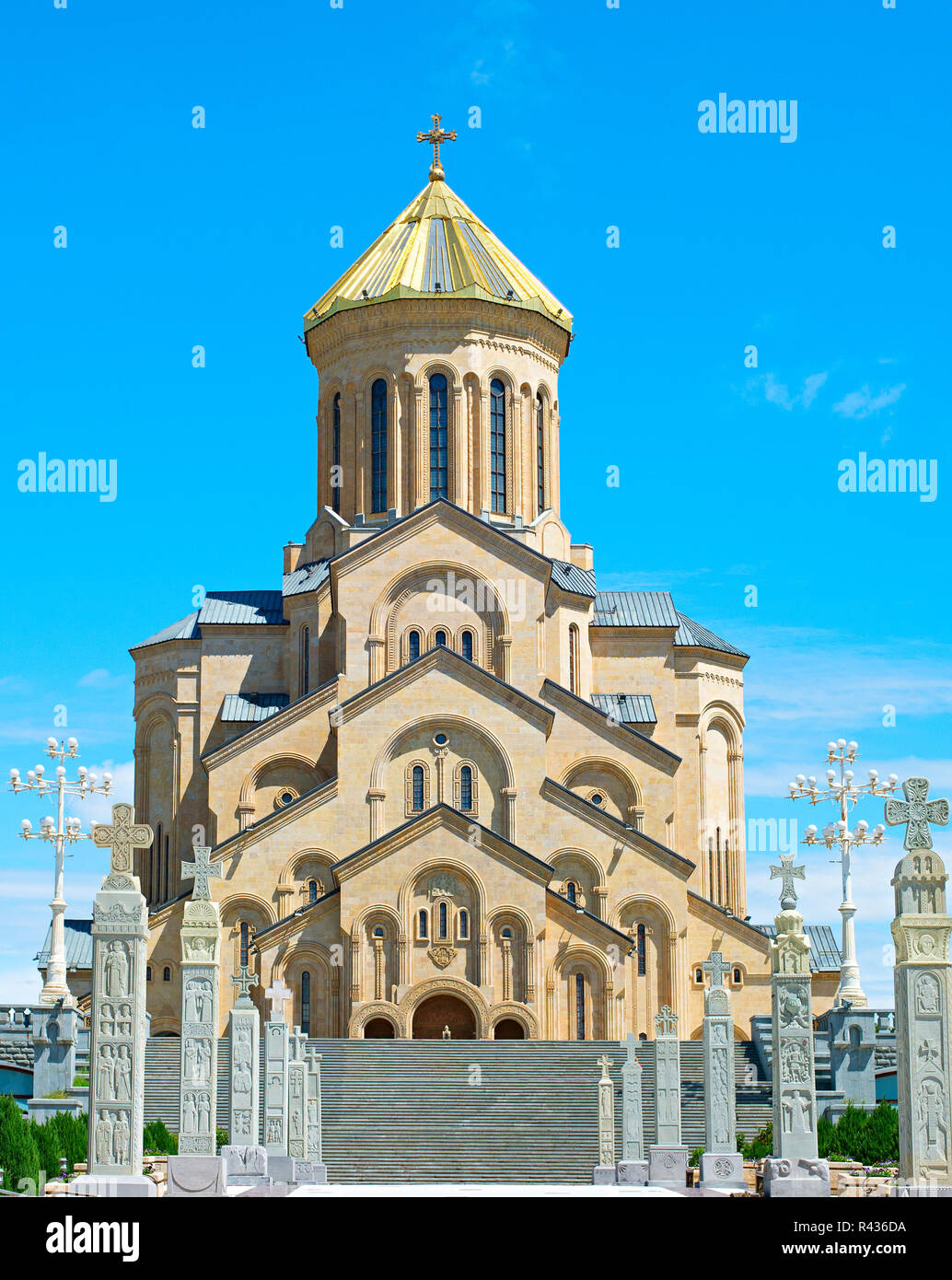 Sameba Cathedral, Tbilisi Stock Photo