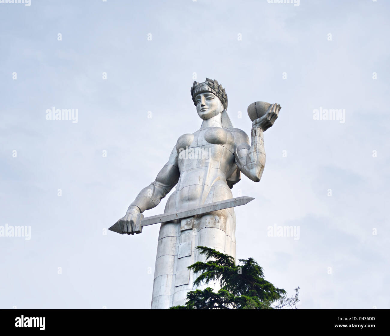 Statue of Mother Georgia, Tbilisi Stock Photo