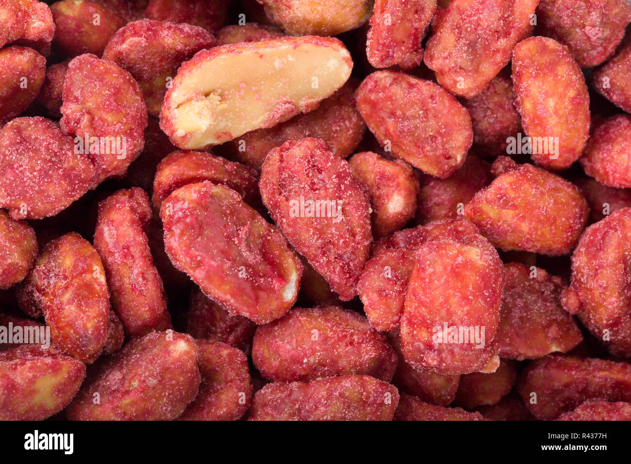 spicy spice coated peanuts Stock Photo Alamy