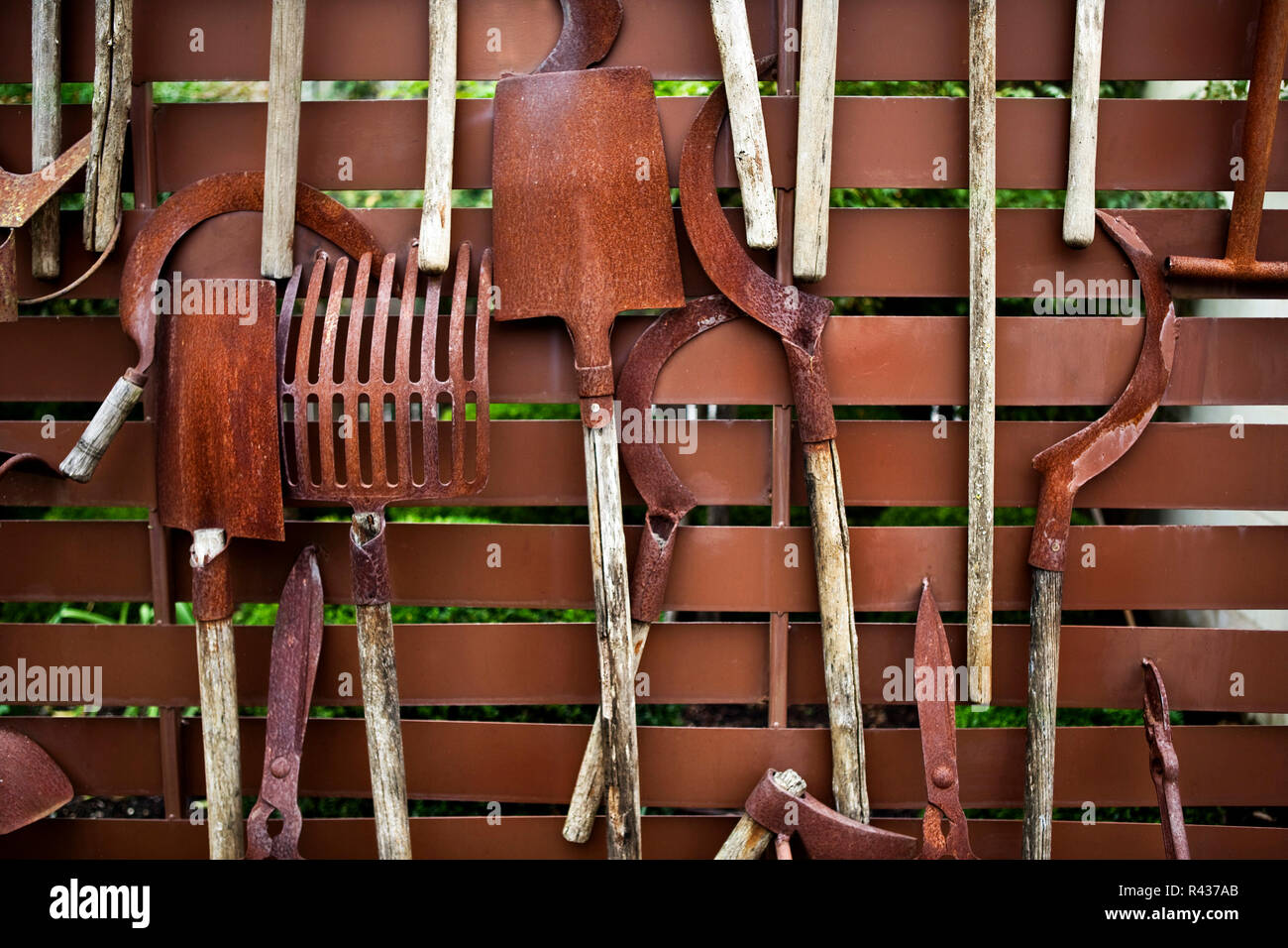 Old garden tools Stock Photo Alamy