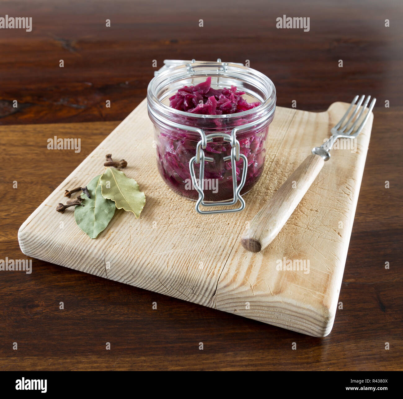 red cabbage in jar Stock Photo Alamy