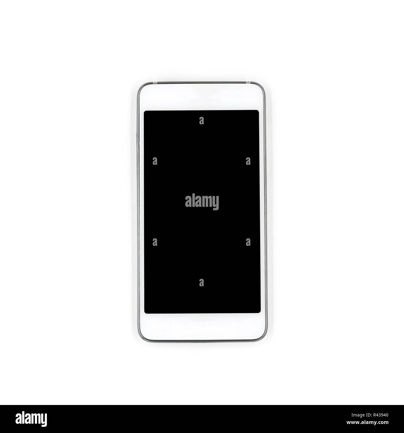 Smart phone isolated on white background Stock Photo - Alamy