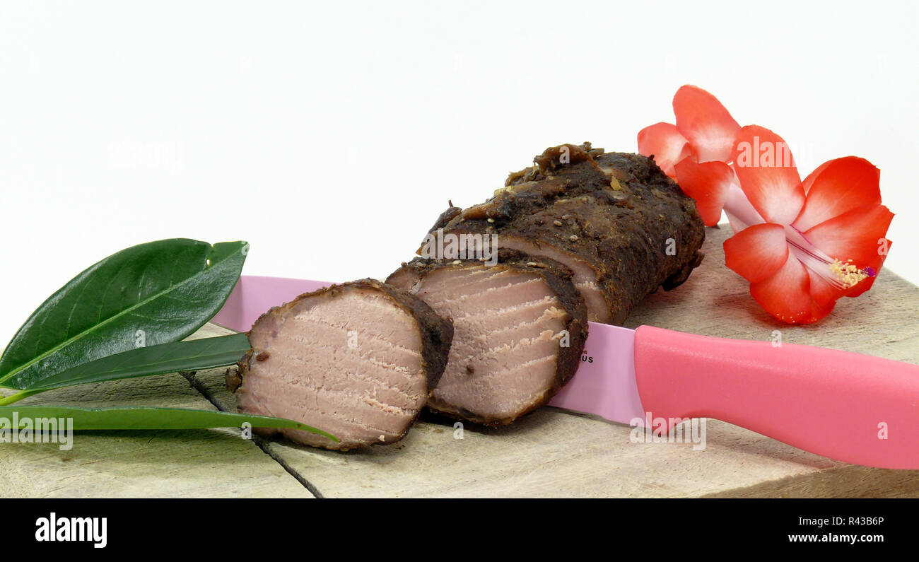 roasted veal sausage Stock Photo Alamy