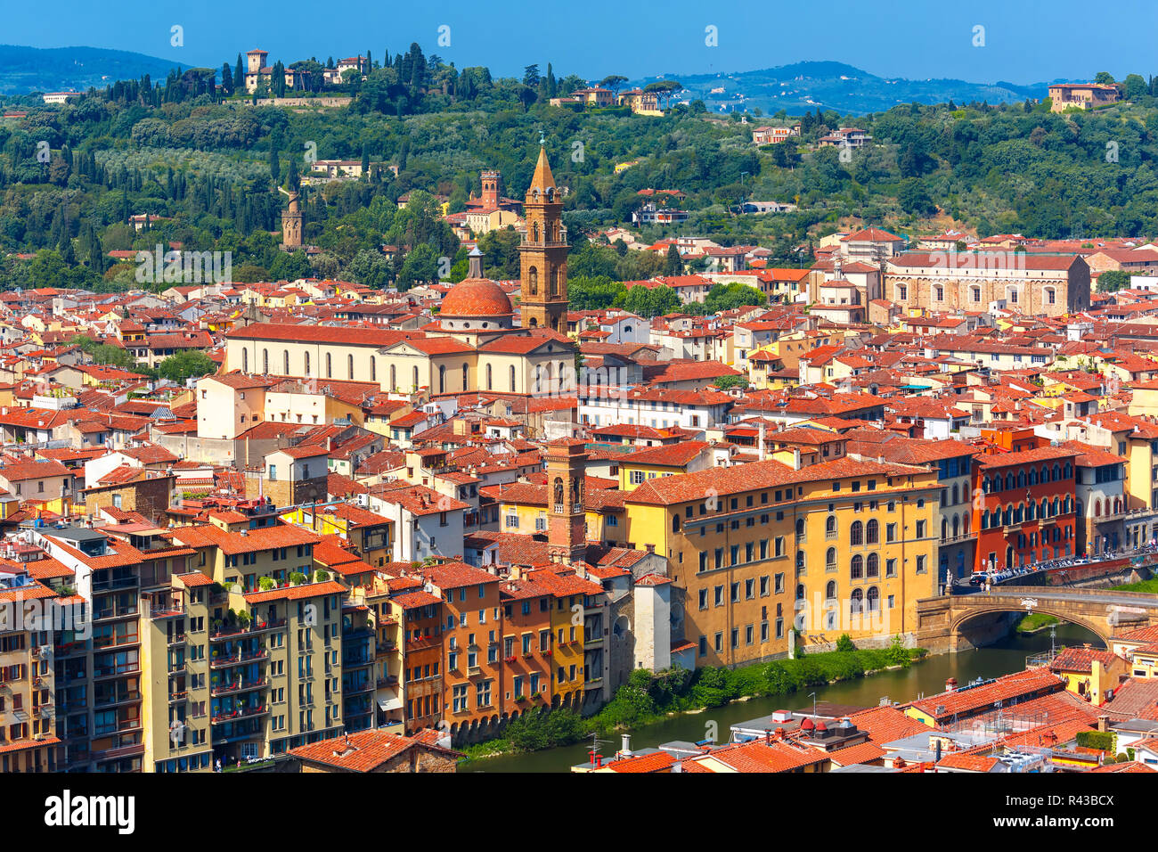 Oltrarno and Santo Spirito in Florence, Italy Stock Photo