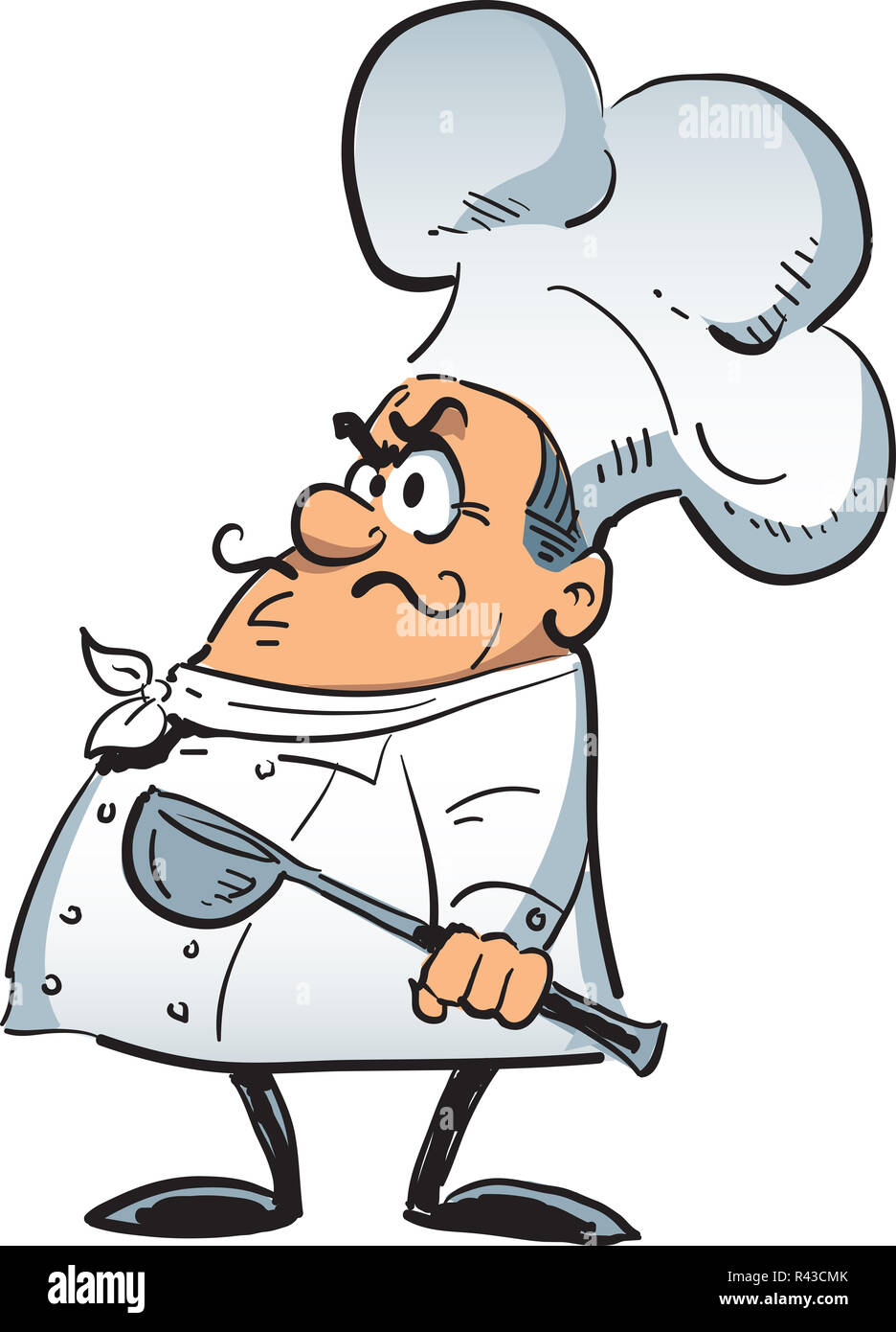 Angry Chef Stock Photo