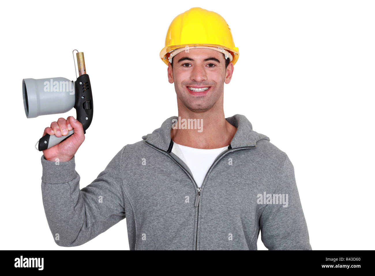 Man holding blow torch hi-res stock photography and images - Alamy