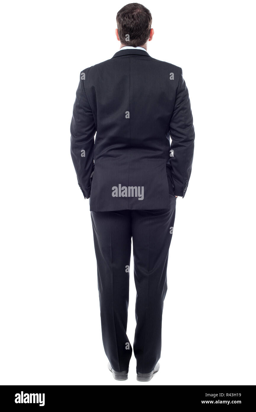 Man facing away suit hi-res stock photography and images - Alamy