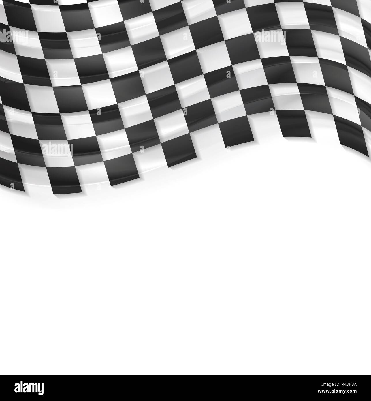 Finish wavy flag design. Black and white squares Stock Photo Alamy