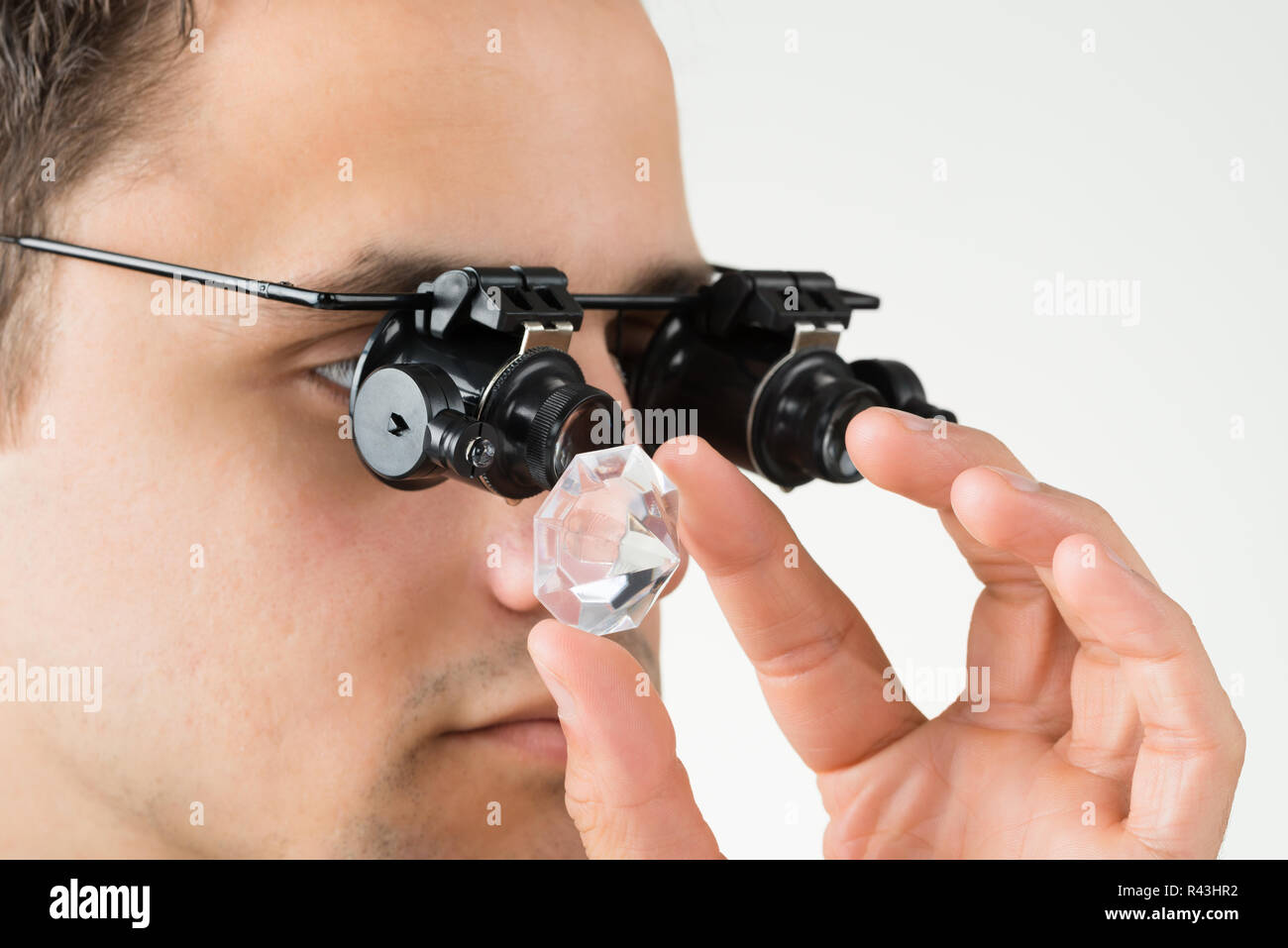 Diamond Magnifying Glass Stock Photos & Diamond Magnifying Glass Stock