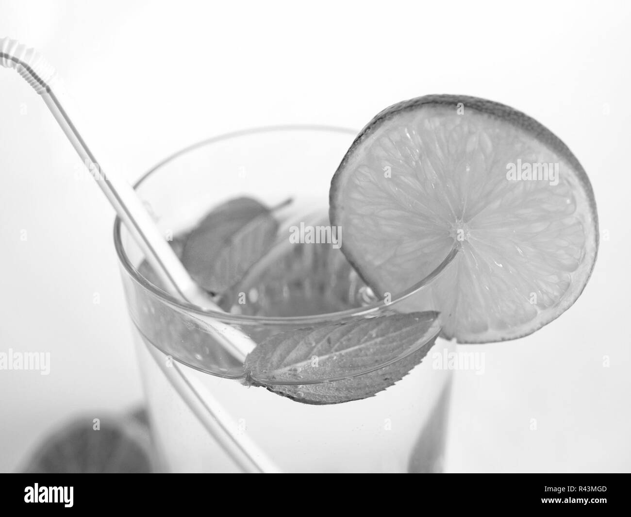 Black and white Cocktail Stock Photo Alamy