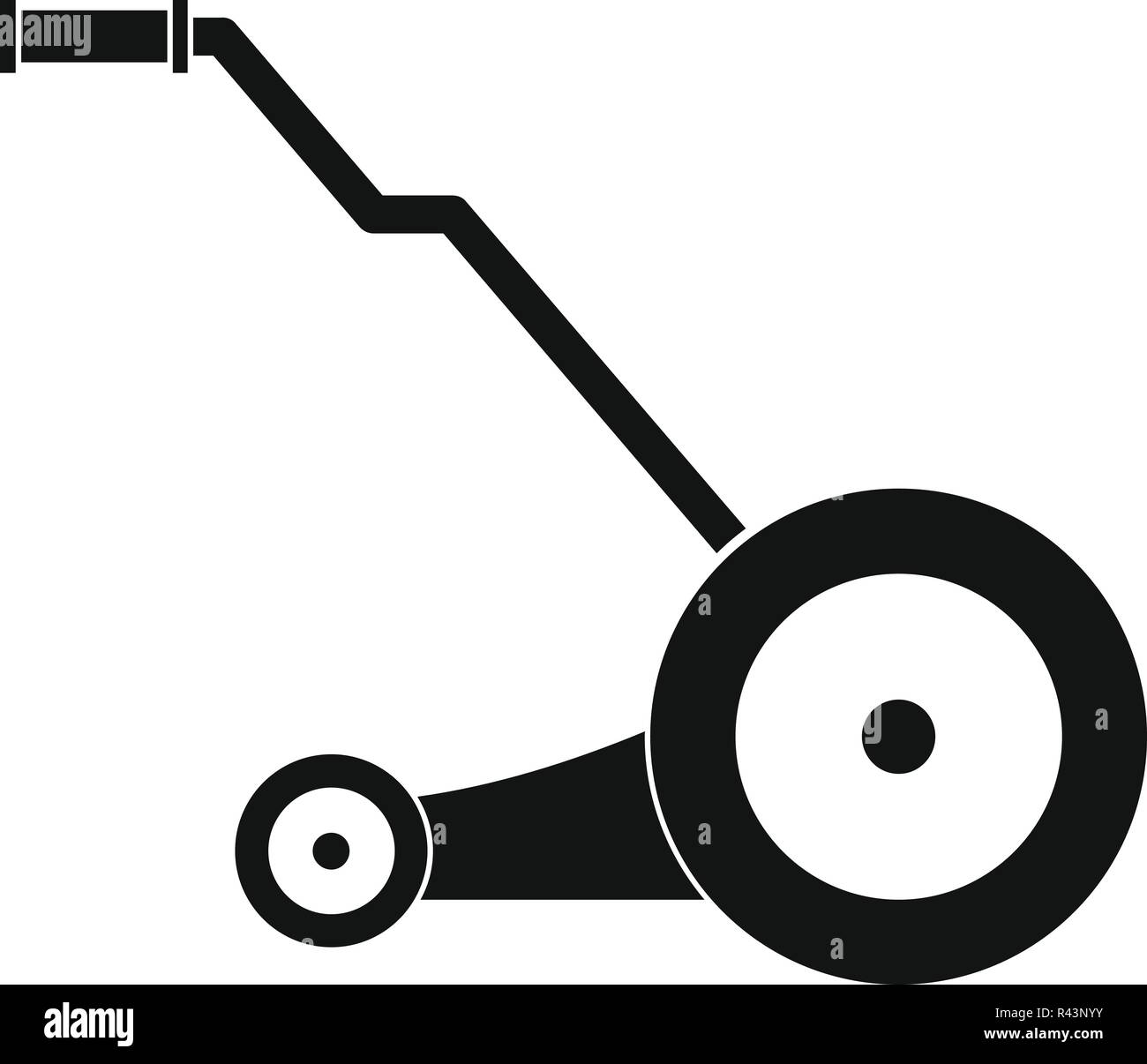 Electric grass cutter icon. Simple illustration of electric grass ...