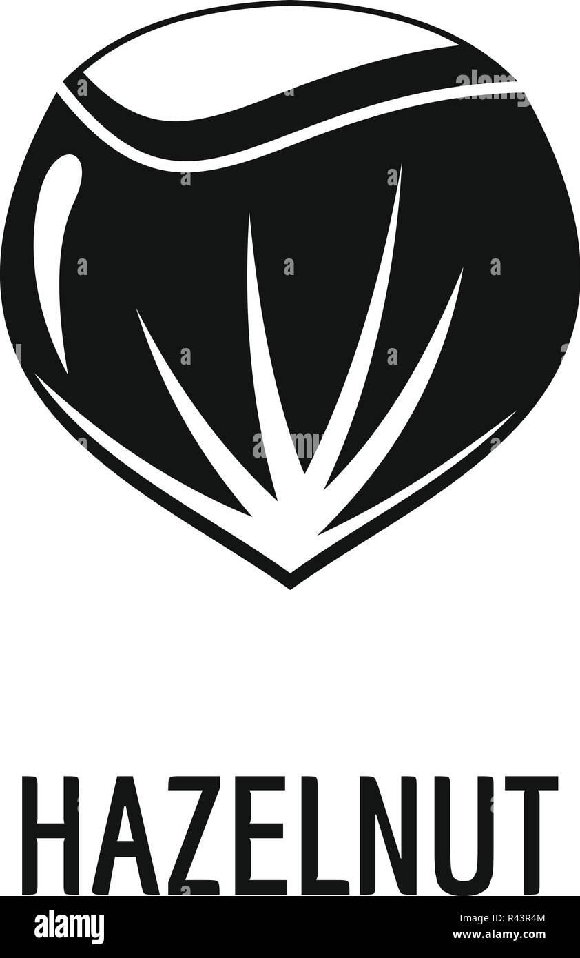Hazelnut icon. Simple illustration of hazelnut vector icon for web