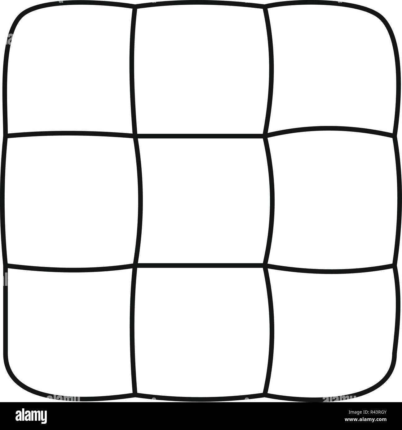 Chess cake icon. Outline illustration of chess cake vector icon for web ...