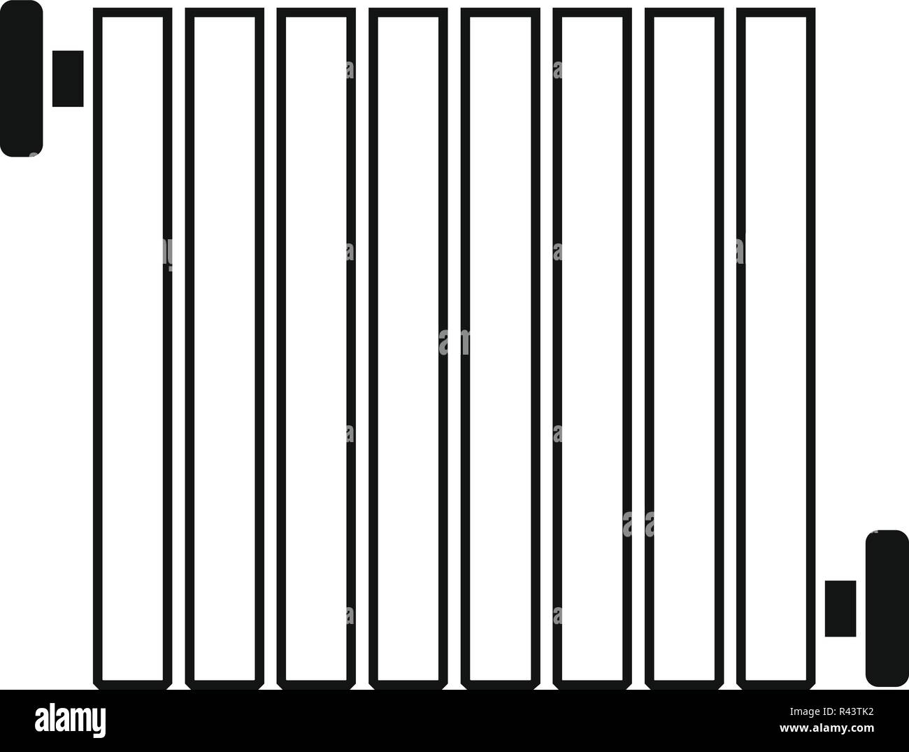 Radiator icon. Simple illustration of radiator vector icon for web