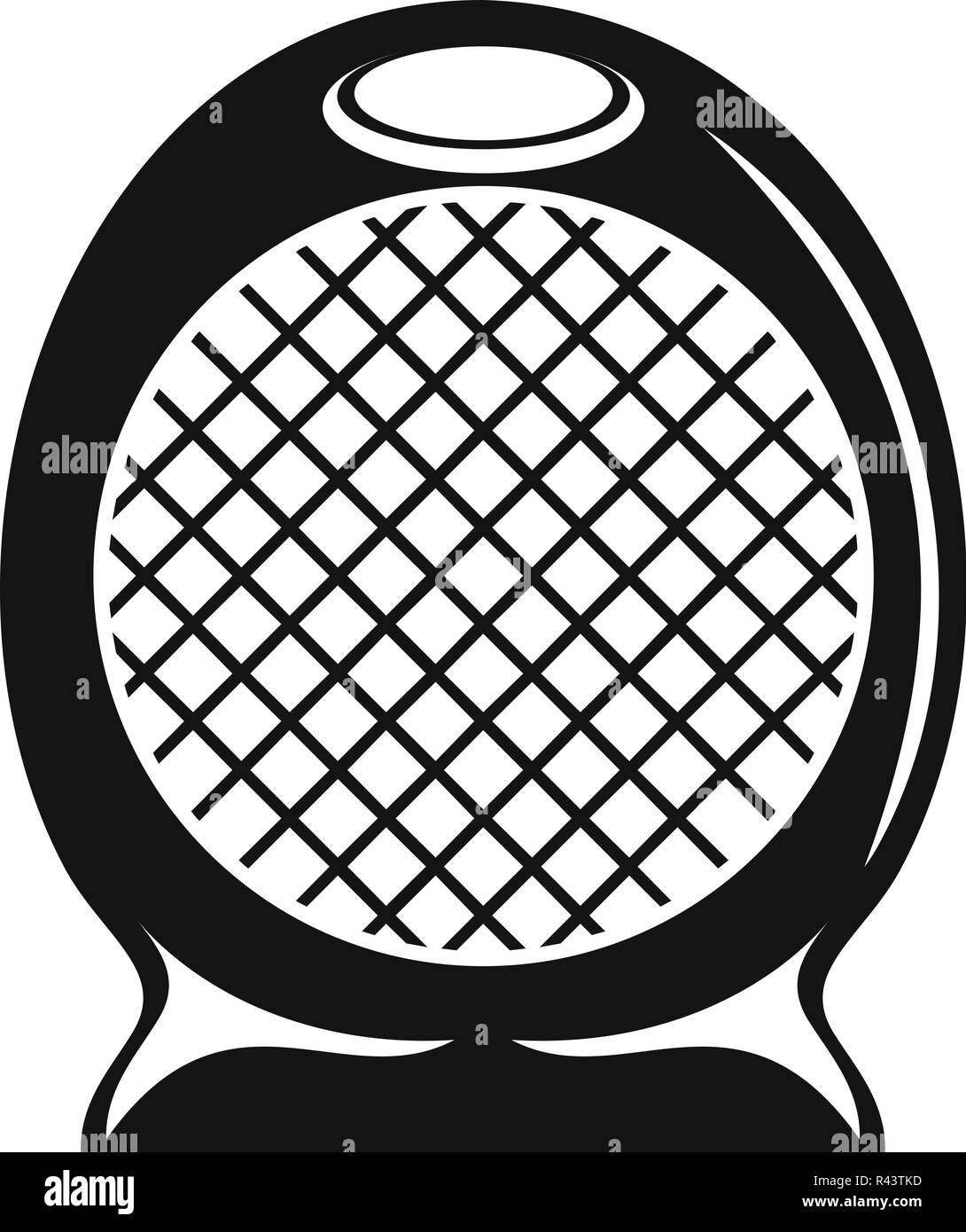 Home air heater fan icon. Simple illustration of home air heater fan