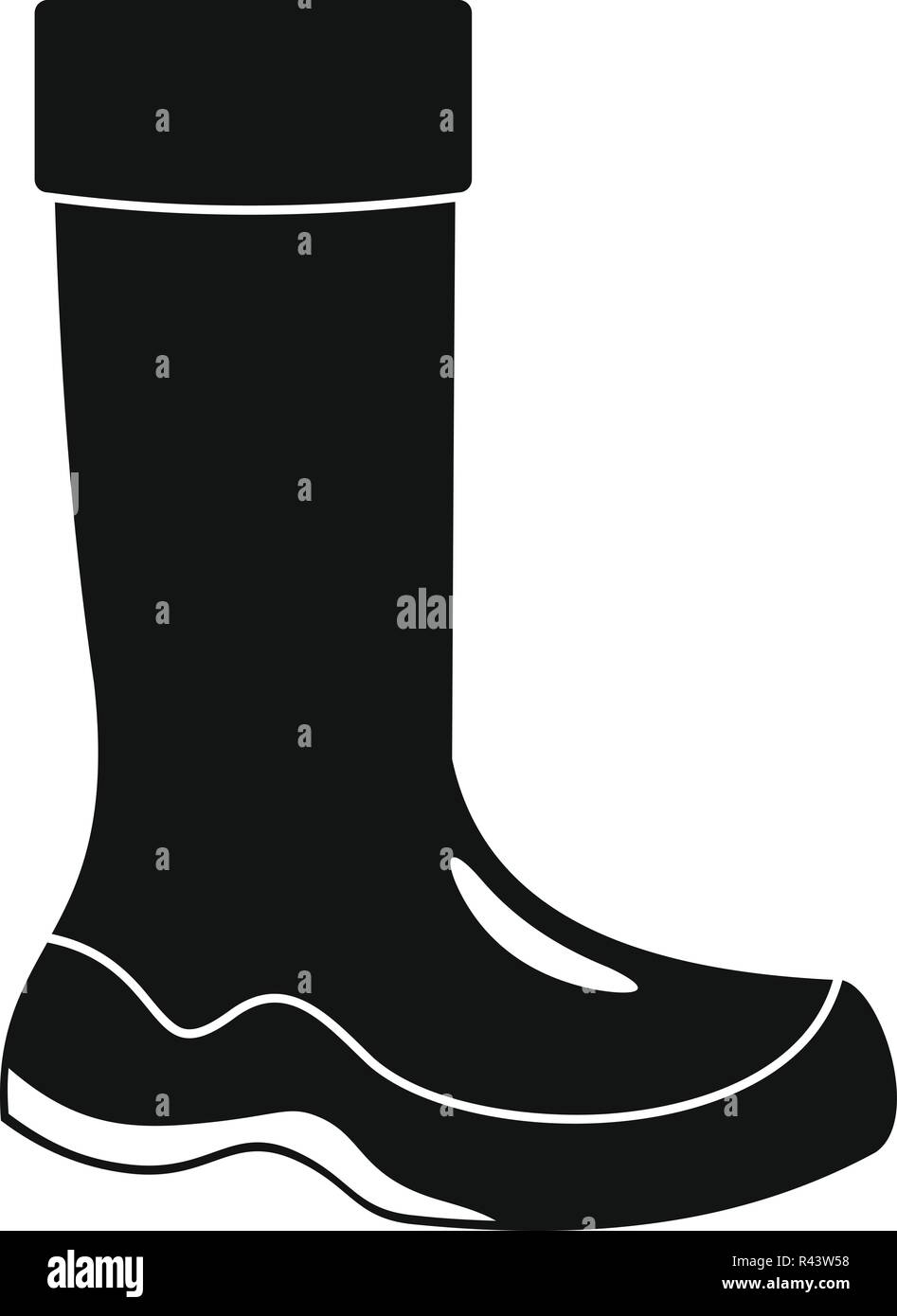 plain black rain boots